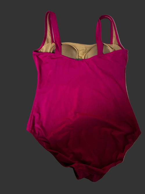 1 piece red bathing suit