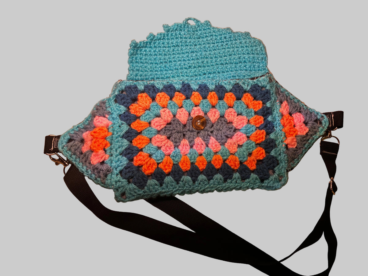 hand crocheted fanny packs