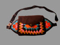Brown  Hand crocheted fanny pack