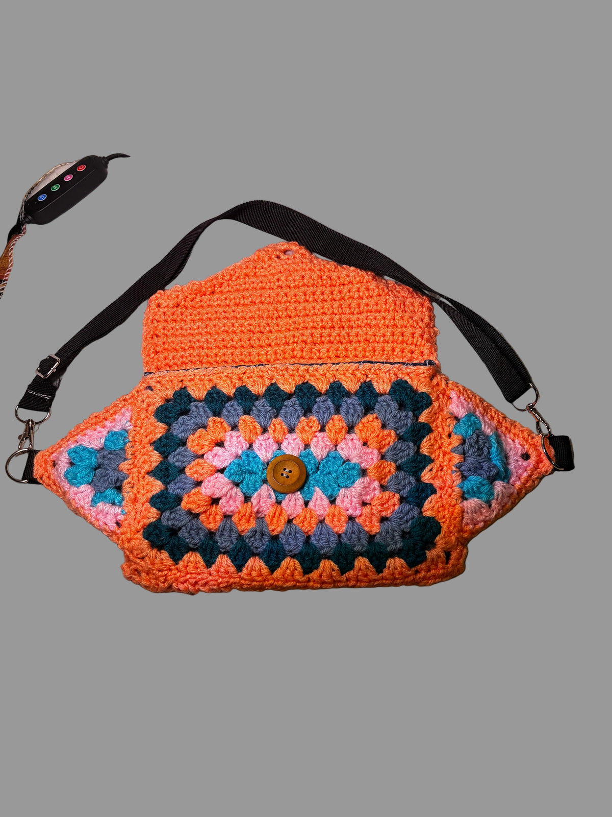 Peach Hand Crocheted Fanny Pack